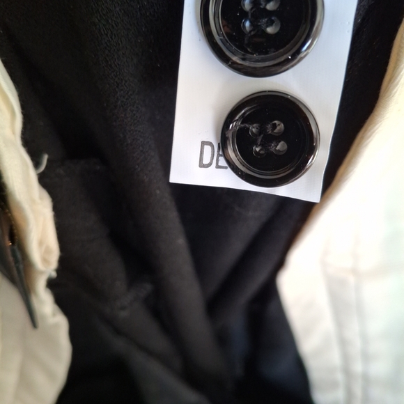 Zara NWT Into The Classics Black Hidden Pinstripe Straight Leg Trouser Pants M - Picture 14 of 15